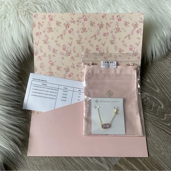 🎀KENDRA SCOTT x LOVESHACKFANCY Sunny Meadow Elisa Double Sided Necklace - Picture 5 of 9